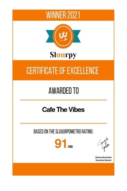 2021 award of cafe the vibes best lounge bar